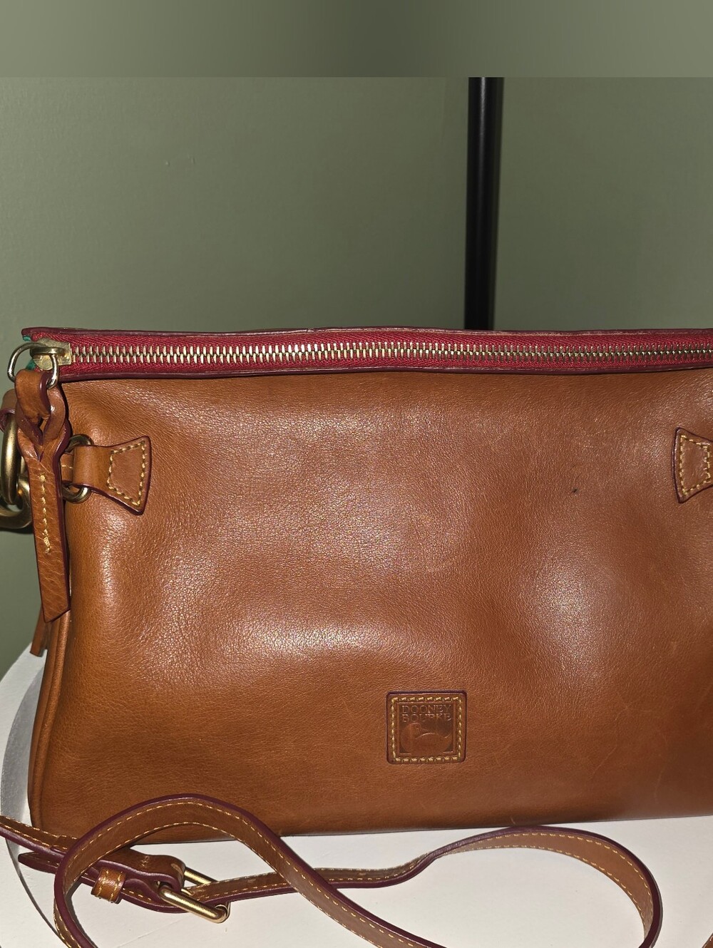 Dooney & Bourke Florentine Natural Leather Hobo Shoulder Crossbody